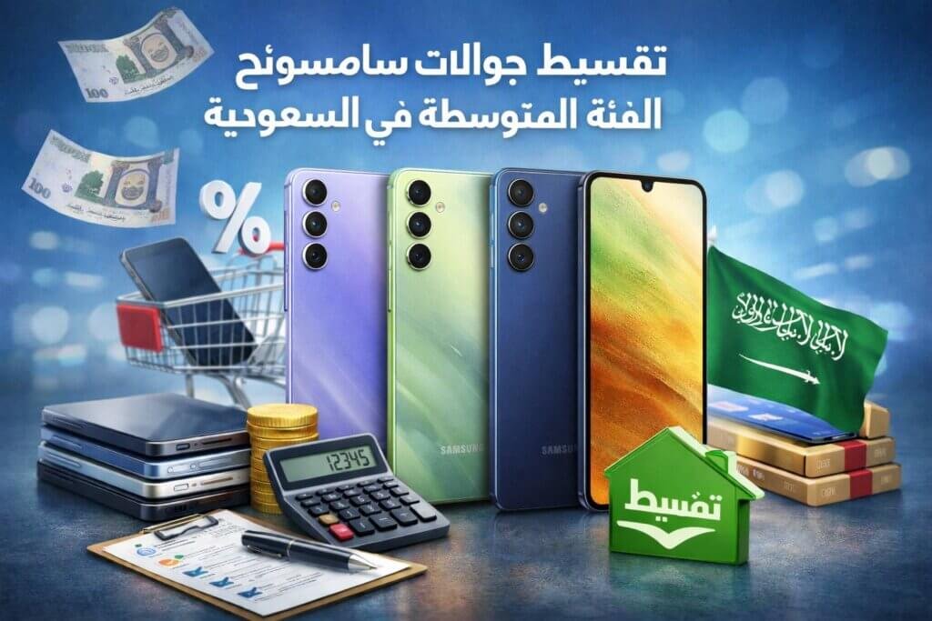 أقساط جوالات سامسونج الفئة المتوسطة في السعودية